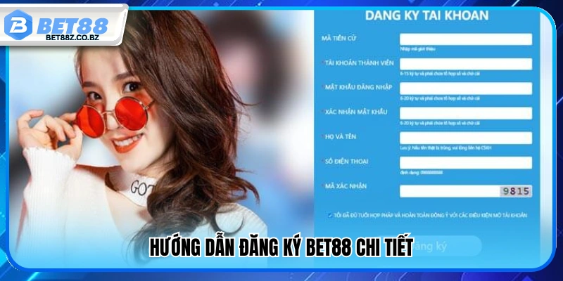 Cách đăng ký Bet88 từng bước 